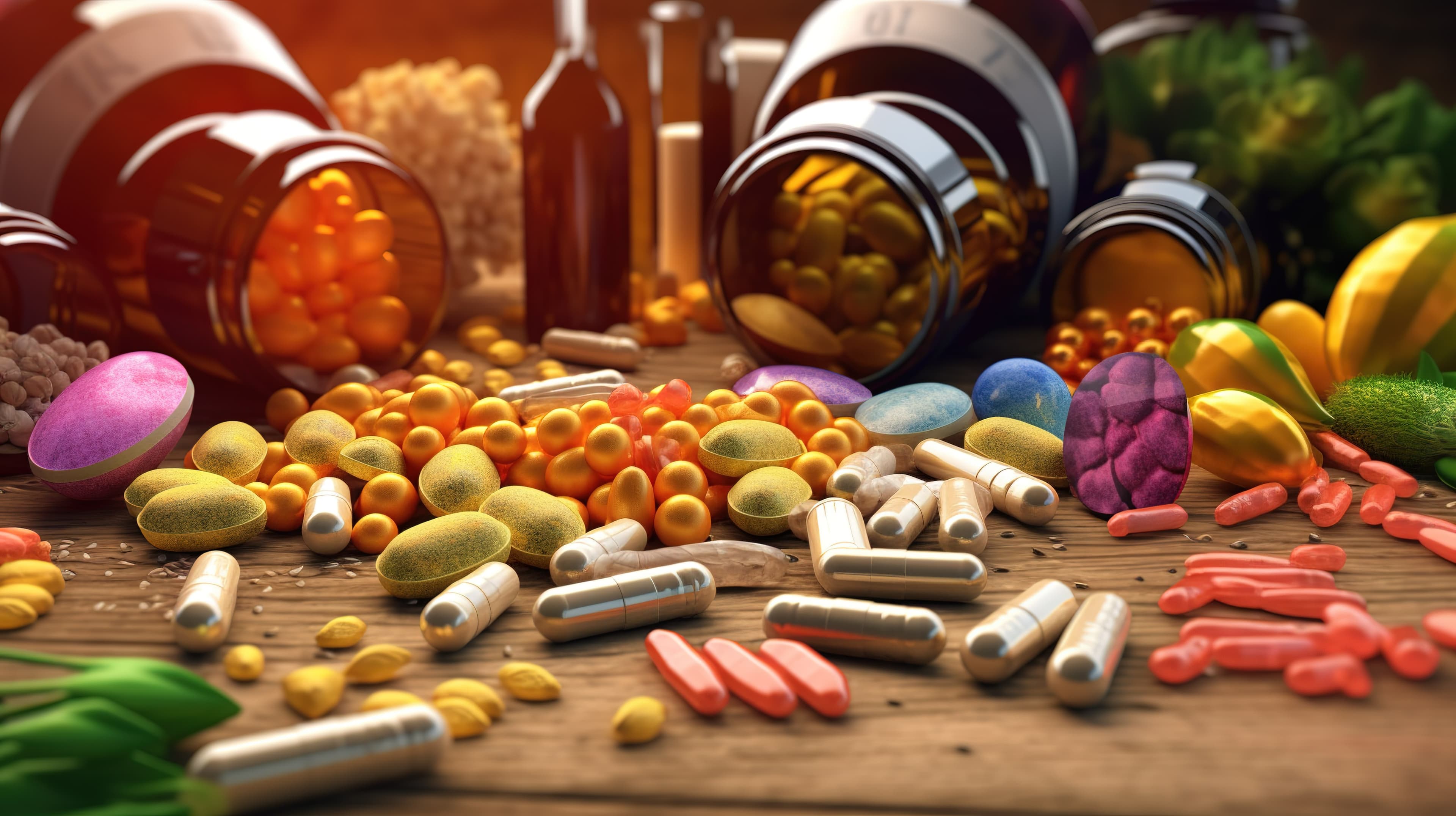 Natural psychedelic wellness - mushroom inspired scene